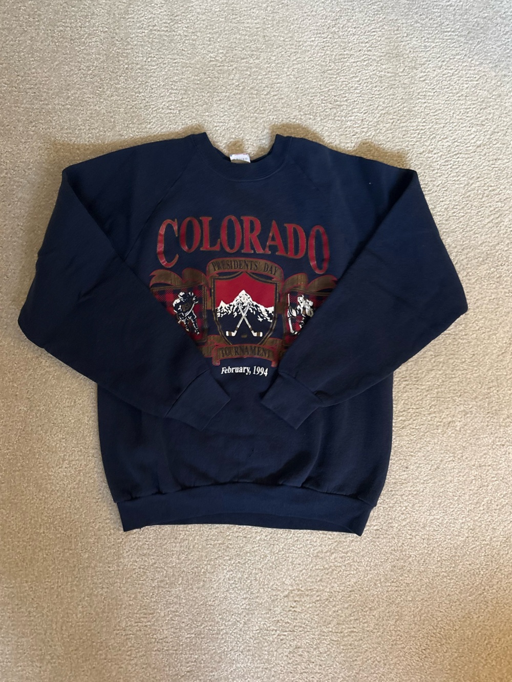 Navy Colorado Graphic Crewneck Sweater